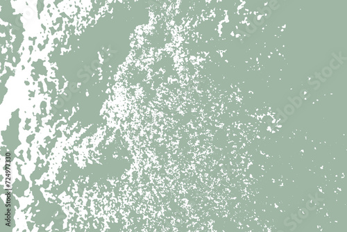 Abstract wall texture paint white texture on laurel green background.