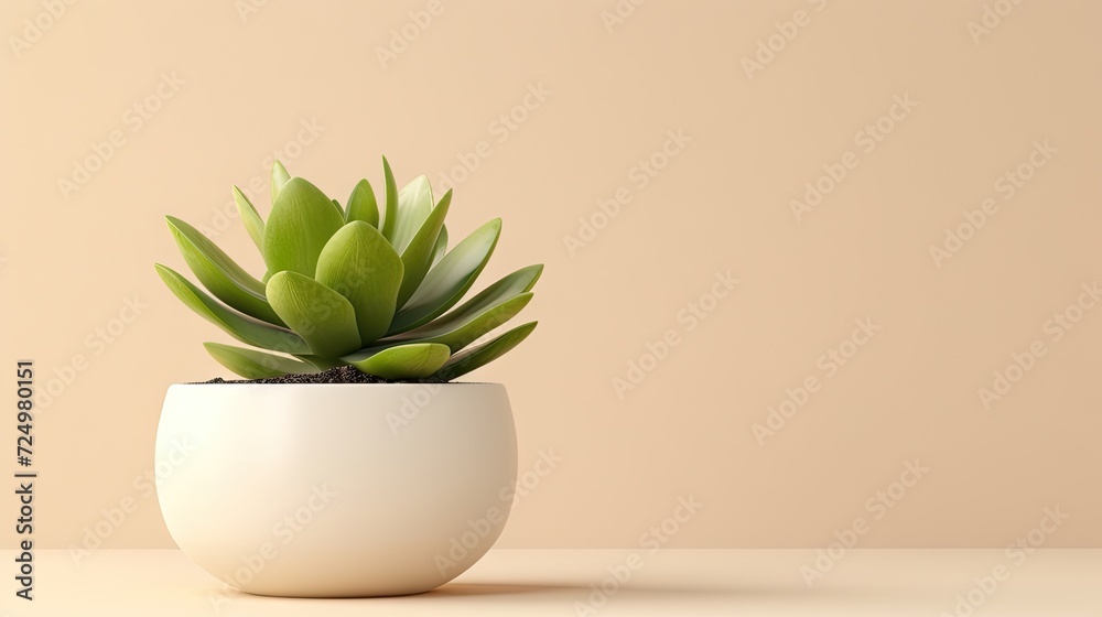 beauty of Crassula ovata, Jade Plant, in a white pot, bathed in sunlight on a beige background. beauty of Crassula ovata, Jade Plant, in a white pot, bathed in sunlight on a beige background.