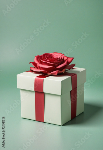 Elegant rose-themed gift box for Valentine s Day