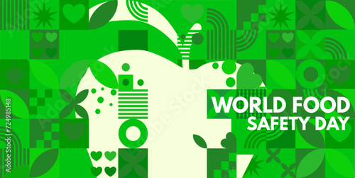 World Food Safety Day -vector illustration, banner