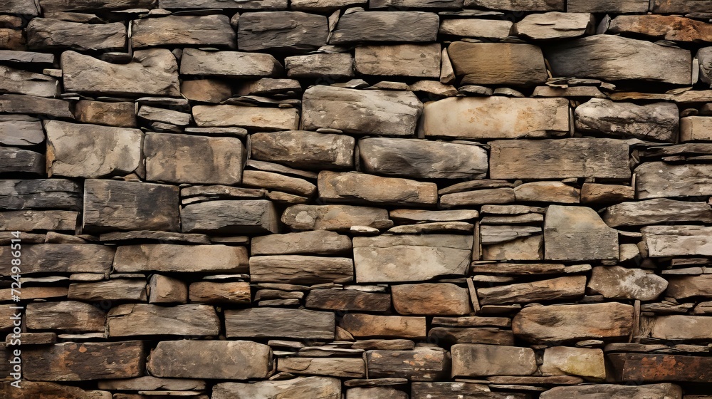 Captivating antique hand hewn stone wall texture for high quality background image