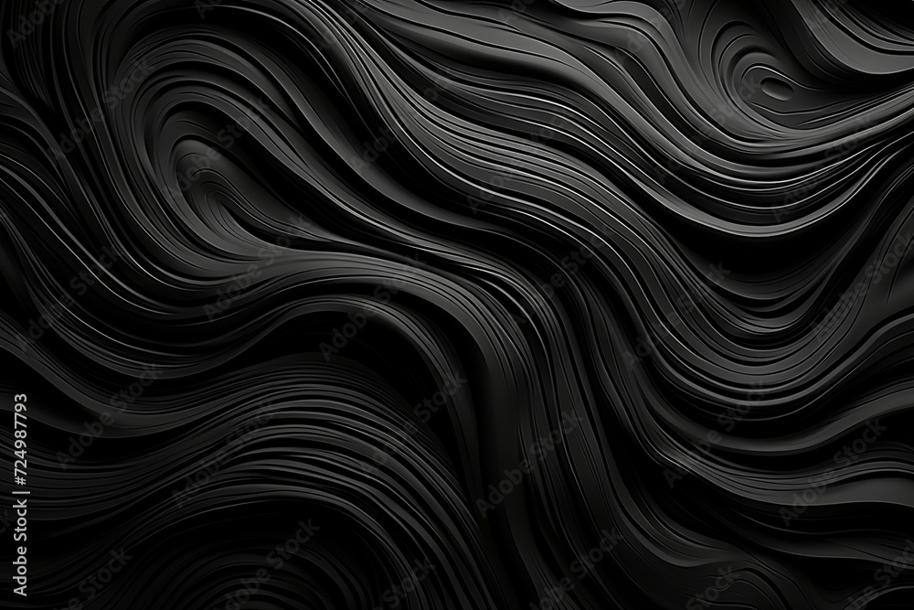 Hyper realistic black textured wallpaper with ultra detailed design for striking backdrop Hyper realistic black textured wallpaper with ultra detailed design for striking backdrop
