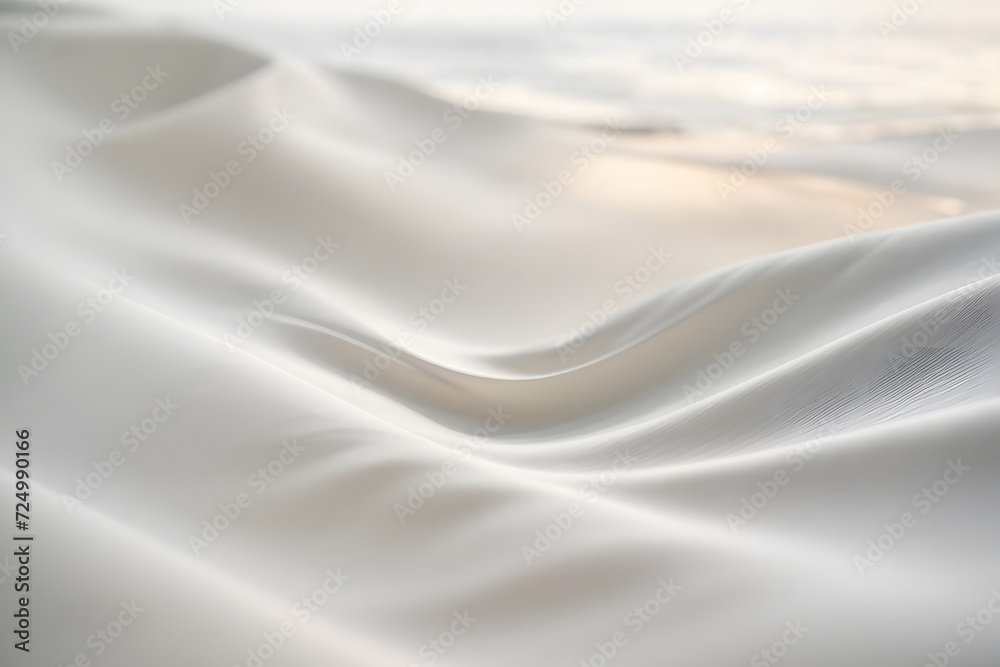 Abstract white waves, soft touch, casual background