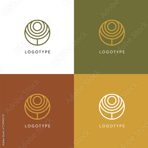 Logo Nature Tree Minimalism