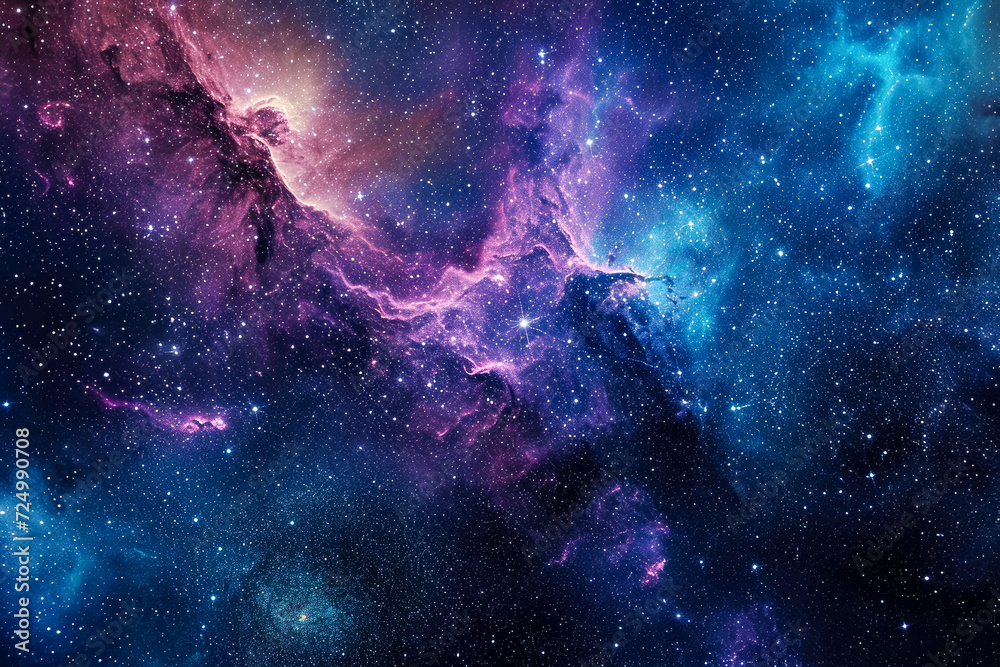 celestial symphony unfolds, as constellations of stars twinkle against a velvety night sky