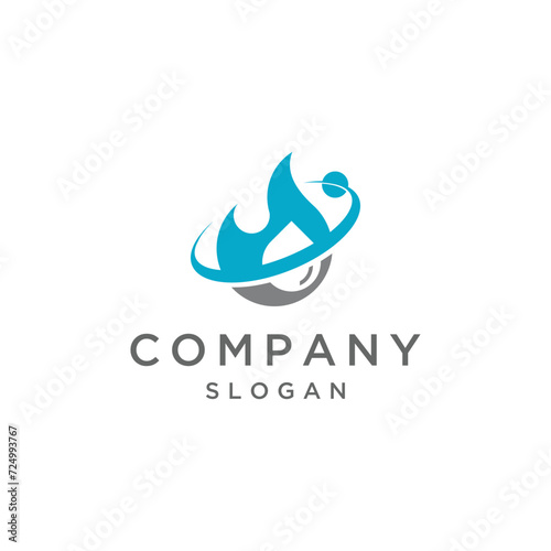 Drop with ring vetor logo design
