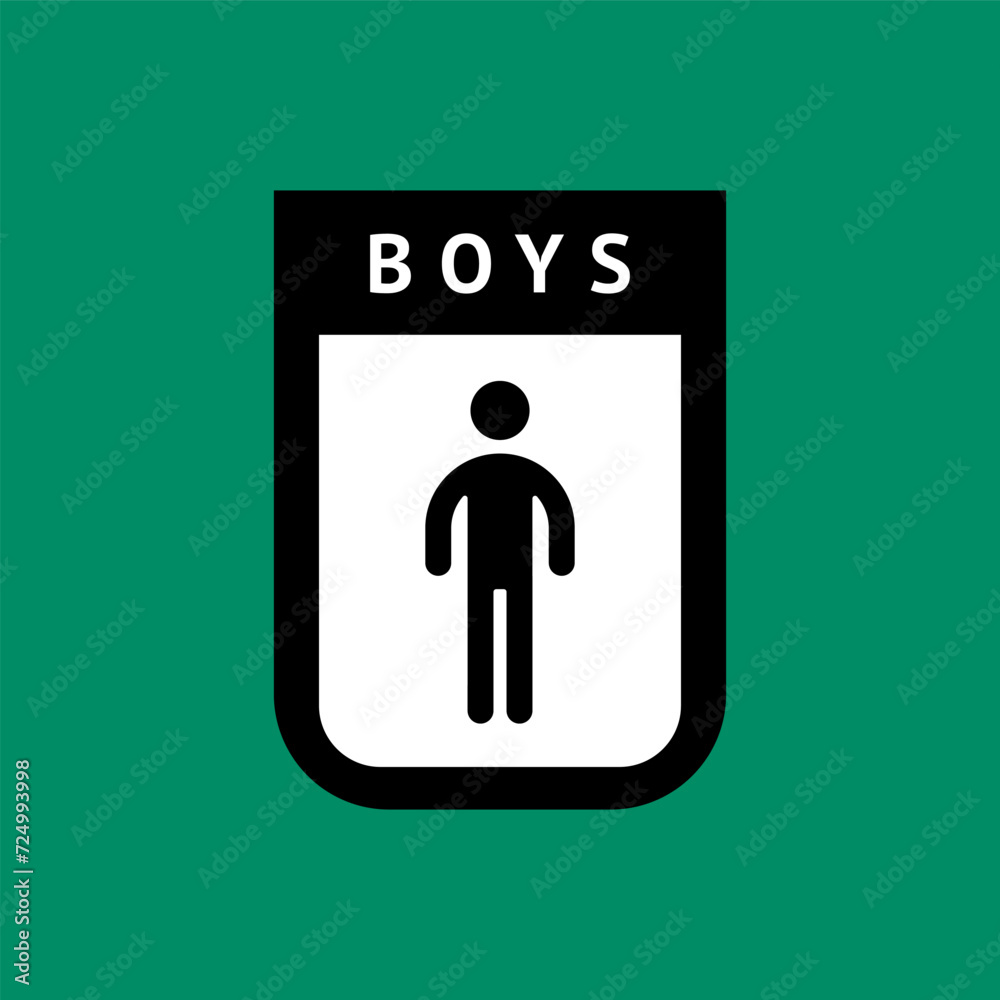 mens toilet icon, wc sign in simple style mens toilet icon, wc sign in simple style