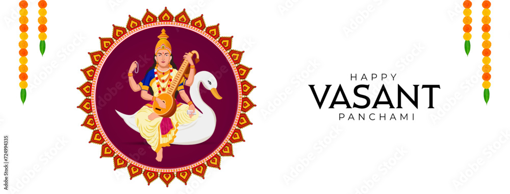 Vasant Panchami, Saraswati Puja, Basant Social Media Post