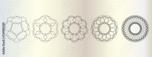 Free vector beautiful floral mandala design, creative ornamental decorative elements template