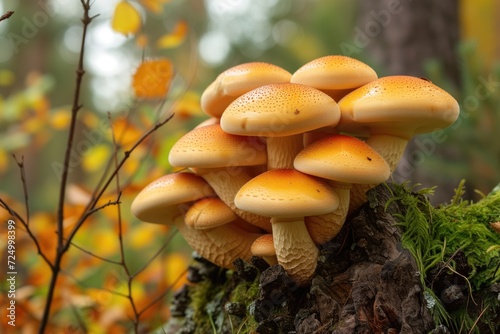 Mushrooms In the woods