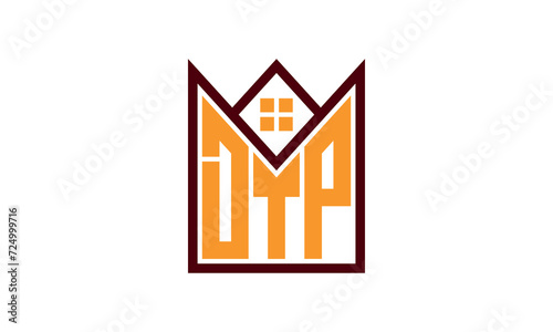 DTP initial letter real estate builders logo design vector. construction ,housing, home marker, property, building, apartment, flat, compartment, business, corporate, house rent, rental, commercial