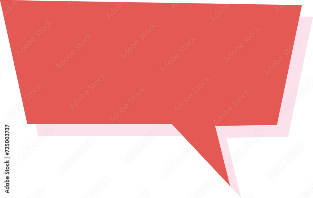 red speech bubble