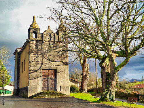 Guadalupe chapel, Coya village, Piloña municipality, Asturias, Spain photo
