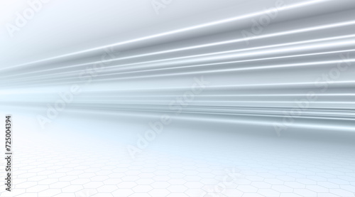 White and silver fast dynamic motion light trails. High speed lines. Fast lines background. Vector Illustration.