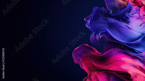Abstract Liquid Background Wallpaper: Red, Purple, and Blue on Dark Blue Background