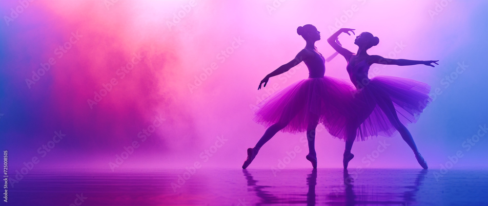 Dance, artistic images created through the plastic movements of human body, reflects emotional and figurative content of musical works. perfect beautiful color happy posing smiling elegance.