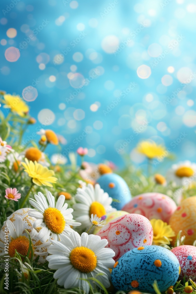 Beautiful background for Easter party advertising