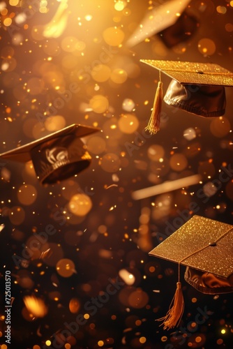 Beautiful background for graduation party advertising