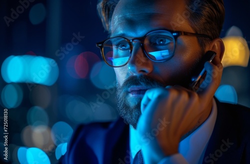 modern businessman using