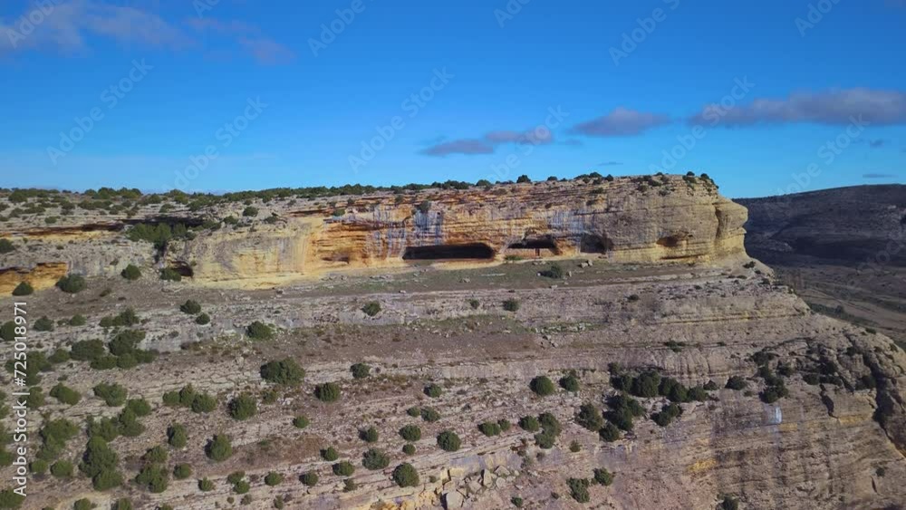 Aerial view of the Zaén caves, Moratalla, Region of Murcia, Spain Aerial view of the Zaén caves, Moratalla, Region of Murcia, Spain
