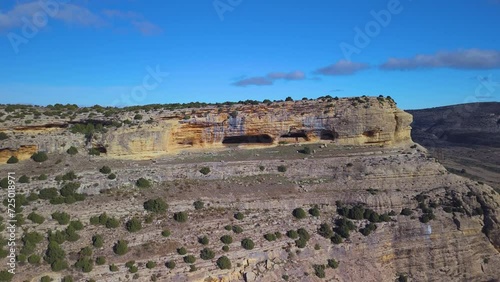 Aerial view of the Zaén caves, Moratalla, Region of Murcia, Spain photo