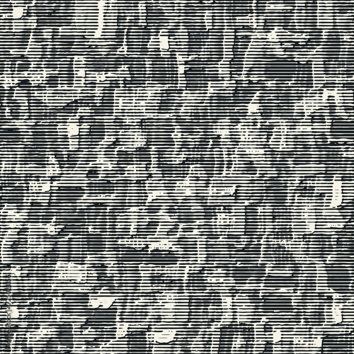 Monochrome Irregular Striped Grunge Textured Pattern