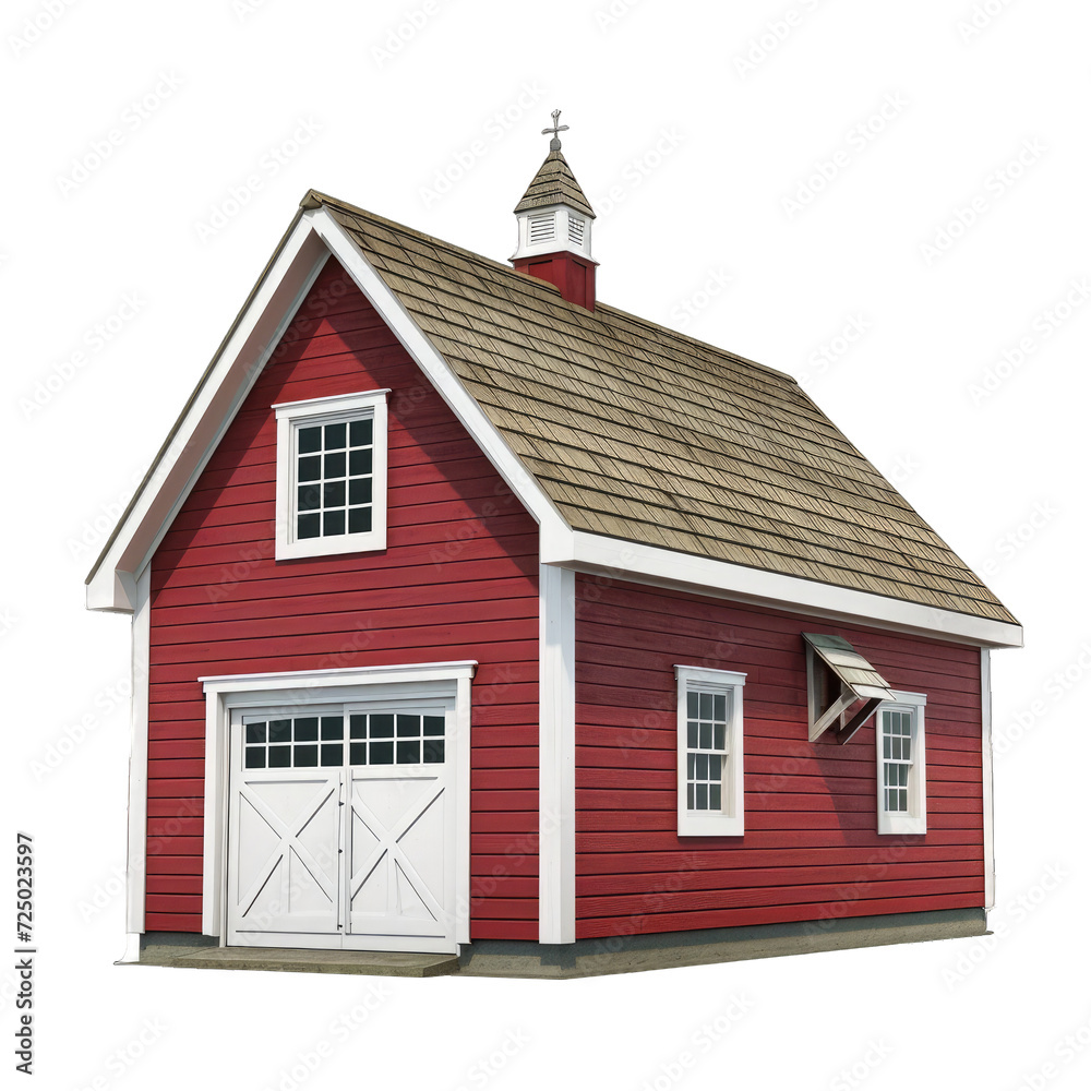 A Spacious Garage.. Isolated on a Transparent Background. Cutout PNG. A Spacious Garage.. Isolated on a Transparent Background. Cutout PNG.