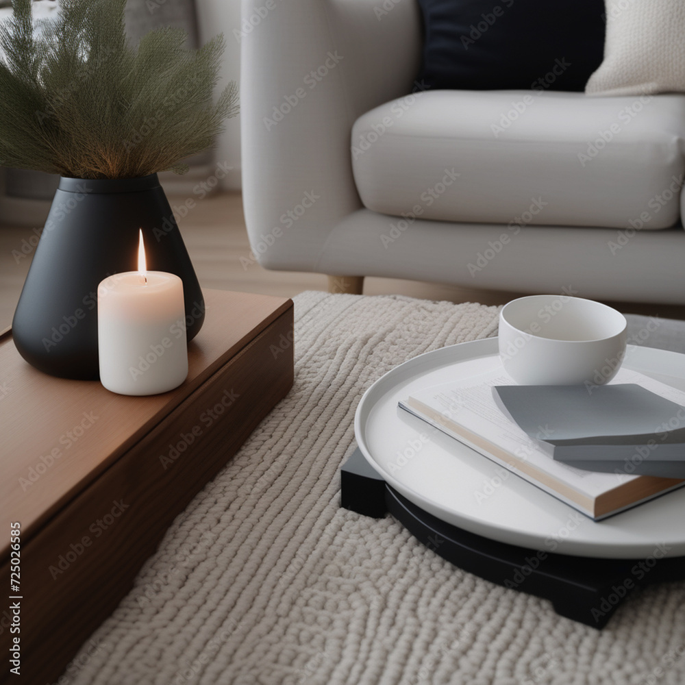 Minimalist home living room concept