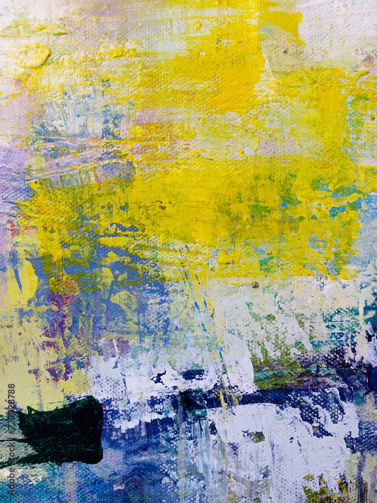 Fototapeta premium Abstract painting. Background design of acrylic painting , rich texture. Modern art oil painting. Hand drawn brush stroke. Abstract contemporary art for background.