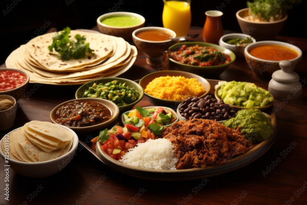 A Table Displaying a Variety of Foods A Table Displaying a Variety of Foods
