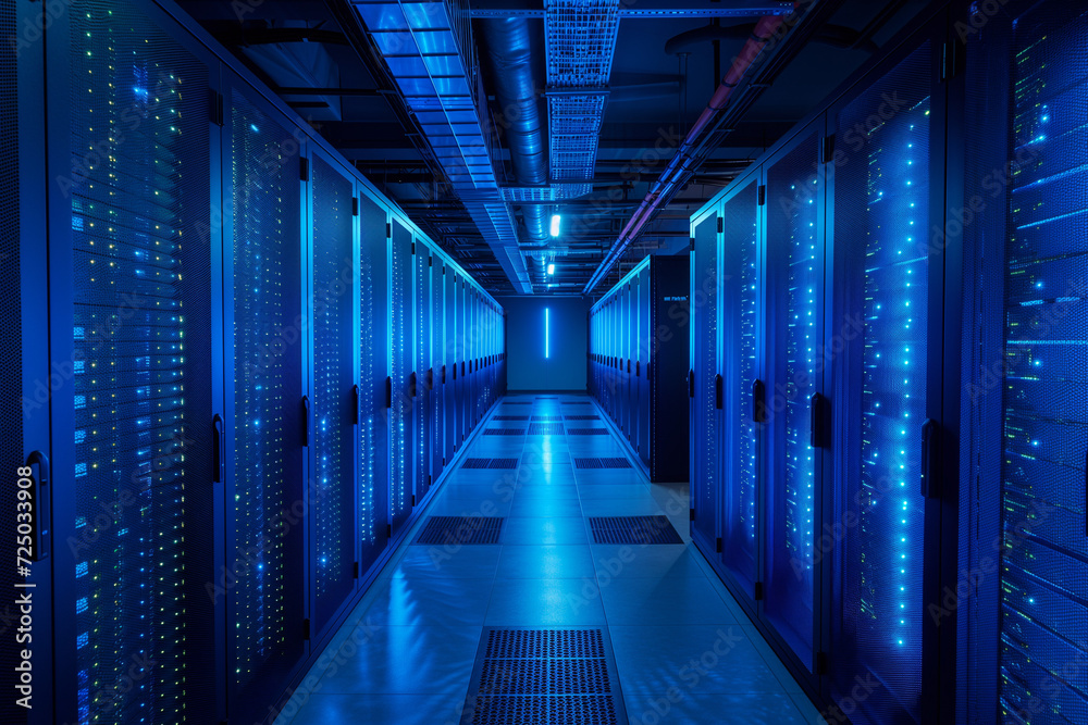 A Dynamic Snapshot of a Data Center in Full Swing - The Pulsating Core of Information Processing and High-Tech Operations A Dynamic Snapshot of a Data Center in Full Swing - The Pulsating Core of Information Processing and High-Tech Operations