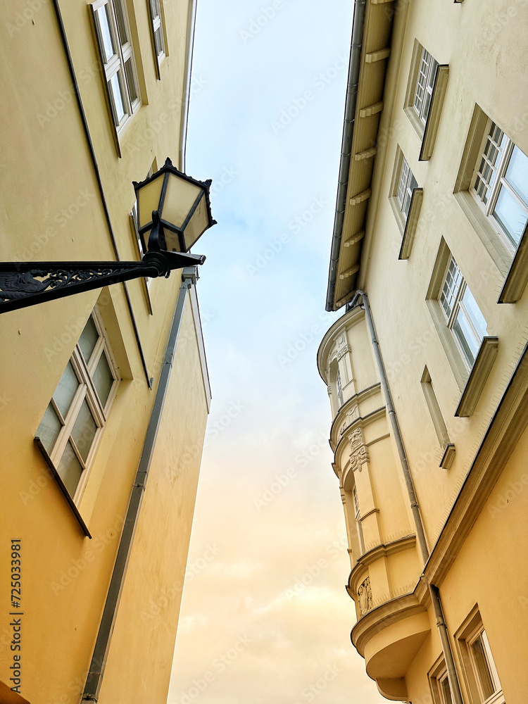 Fototapeta premium Historical houses in old town Wismar, Germany