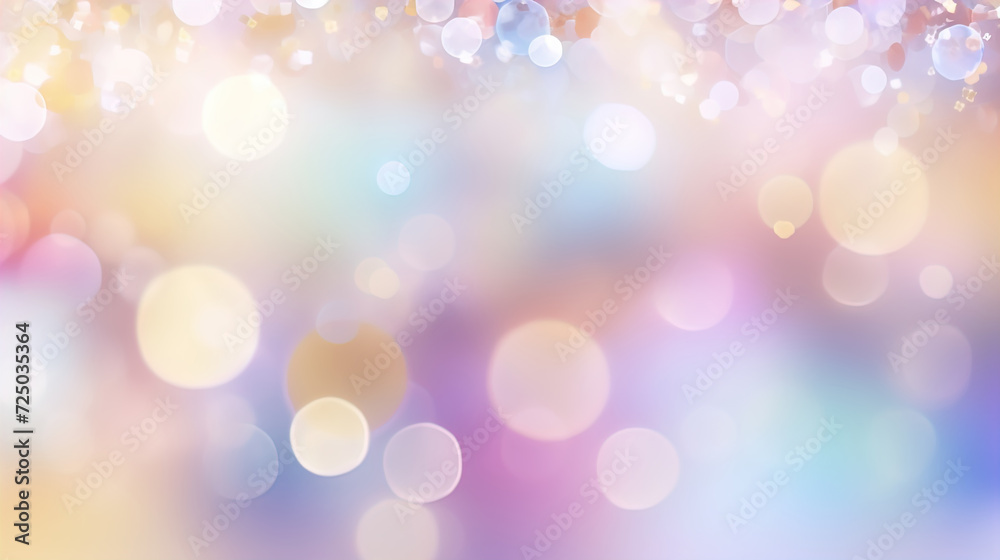 An abstract bokeh background in rainbow colors Created with generative AI. An abstract bokeh background in rainbow colors Created with generative AI.