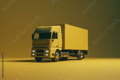 isolated truck on background. Generative AI