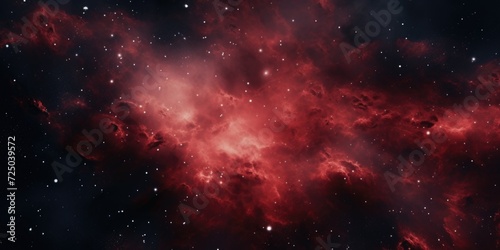 A captivating image of a red nebula with stars in the background. Perfect for space enthusiasts and science-related projects