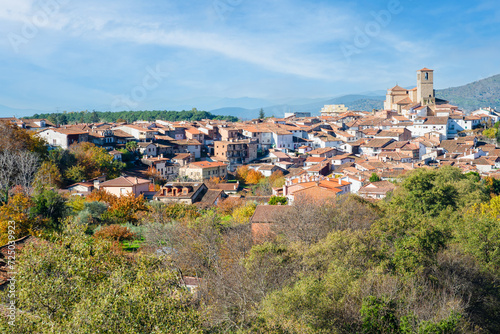 panoramic view of the village of Hervas in Caceres, Spain. © Analisisgadgets