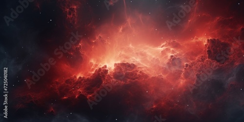 A picture of a space filled with red and black clouds. Perfect for adding a dramatic and mysterious touch to any project