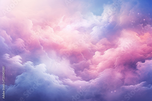 A swirling galaxy of pastel hues, creating a fantasy-inspired background for text on dreamy and otherworldly themes. Generative Ai.