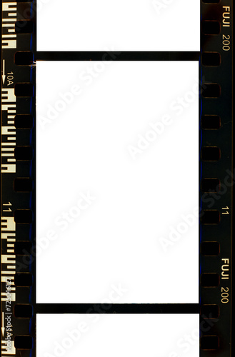 photo film strip iso 200, transparent spaces for own pictures 