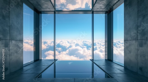 Modern architecture - window to heaven