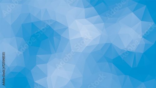 Blue abstract polygonal background. Light blue low poly background. Light blue geometric background. Light blue polygonal pattern.