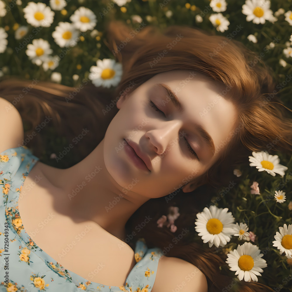 woman with flowers woman with flowers