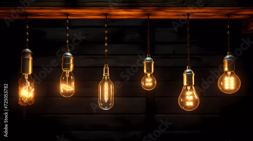 A group of four different types of lights
