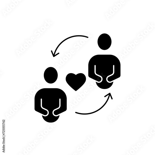 loyalty concept line icon. Simple element illustration. loyalty concept outline symbol design.