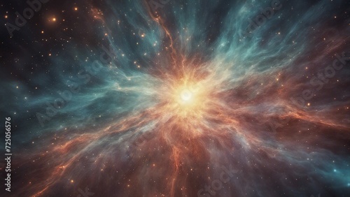 space galaxy background space nebula forming, shining pulsar 