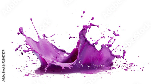 Purple Liquid Splashing