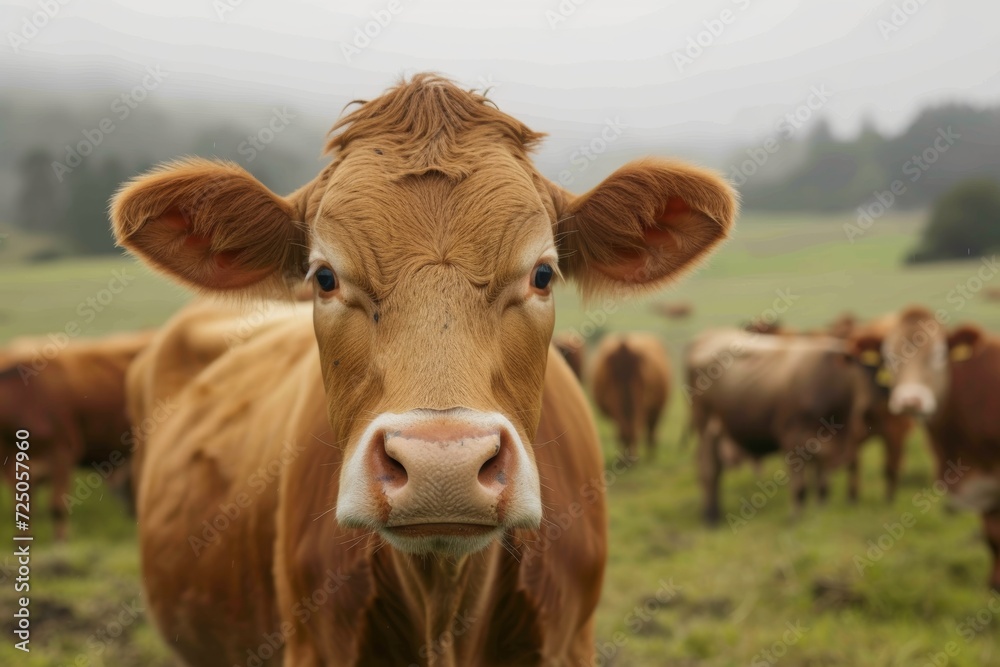 cows on the farm , milk industry