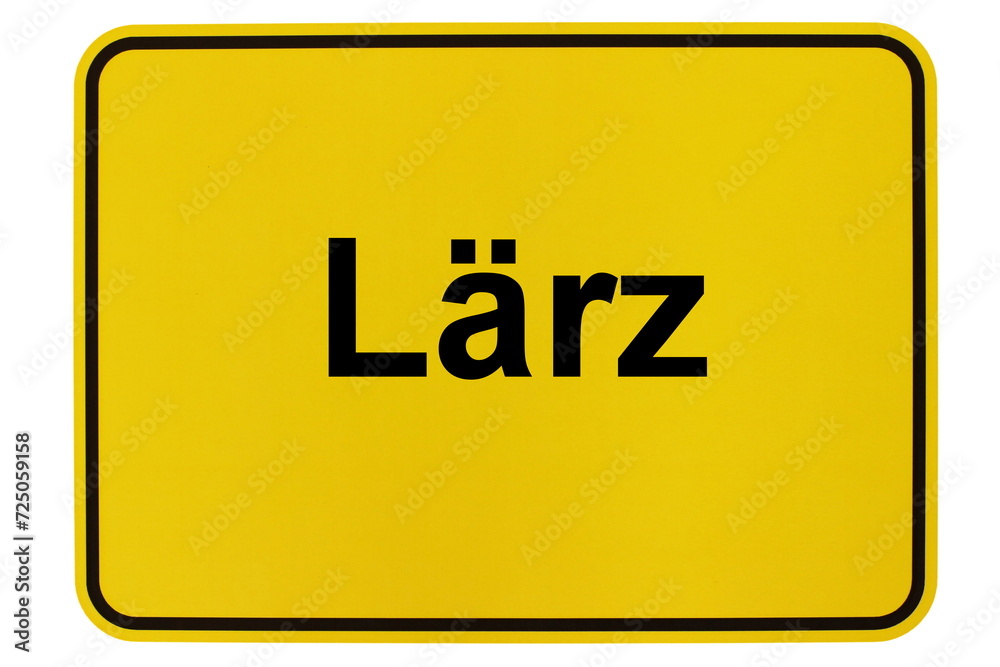Illustration eines Ortsschildes der Gemeinde Lärz in Mecklenburg-Vorpommern Illustration eines Ortsschildes der Gemeinde Lärz in Mecklenburg-Vorpommern