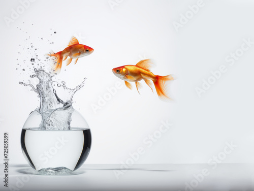 Leaping Towards a Brighter Future  Goldfish Seeks New Opportunities in a Spacious Aquarium