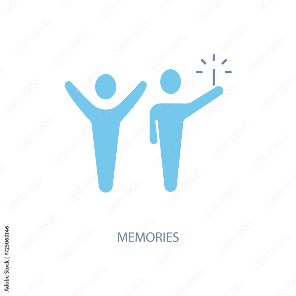 memories concept line icon. Simple element illustration. memories concept outline symbol design. memories concept line icon. Simple element illustration. memories concept outline symbol design.
